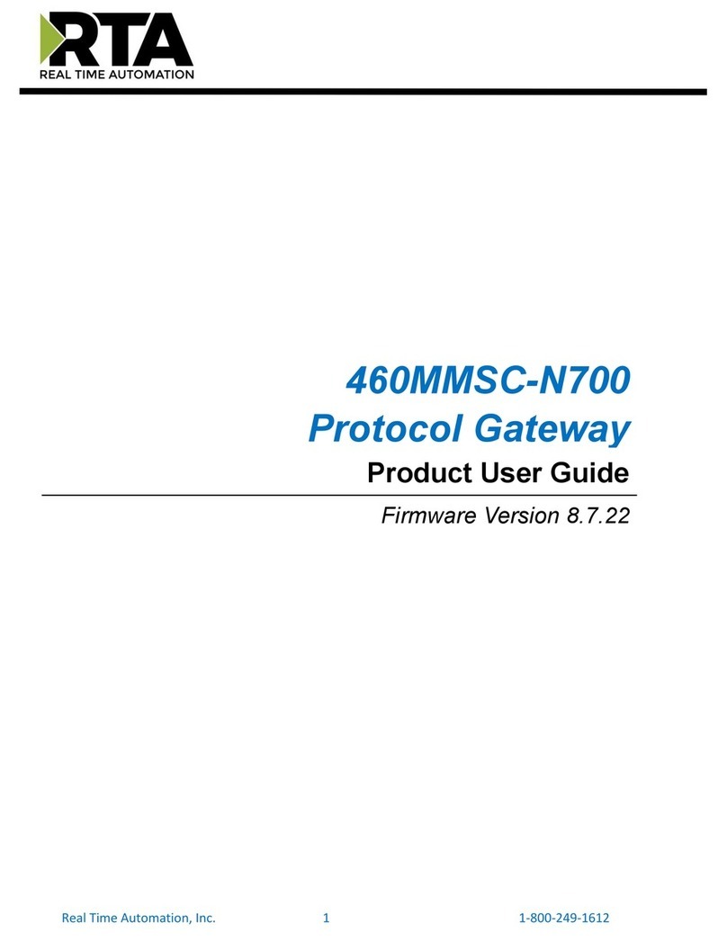 RTA 460MMSC-N700 Product user guide RTA 460MMSC-N700 Product user guide