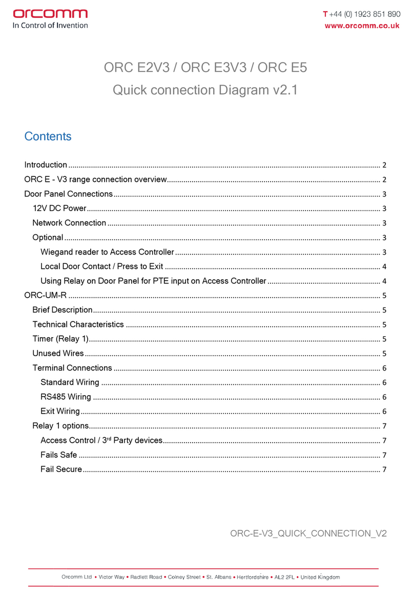 Orcomm ORC E2V3 Quick connection guide