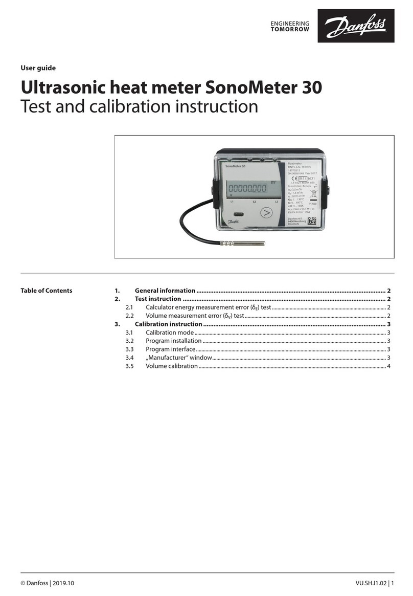 Danfoss SonoMeter 30 User manual