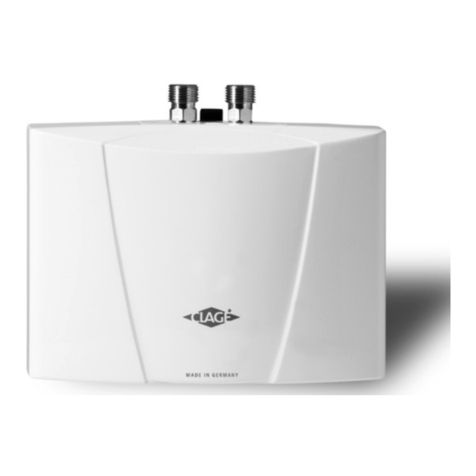 clage M 7 Operating and installation instructions clage M 7 Operating and installation instructions