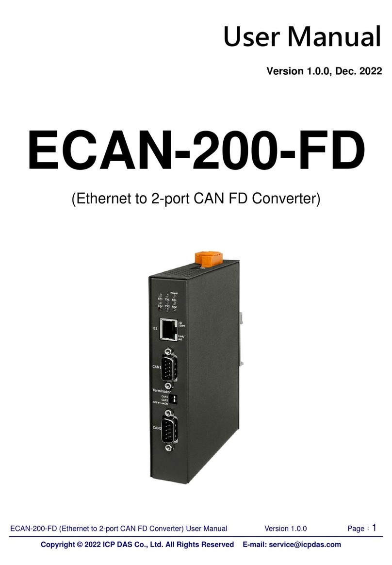 ICP DAS USA ECAN-200-FD user manual