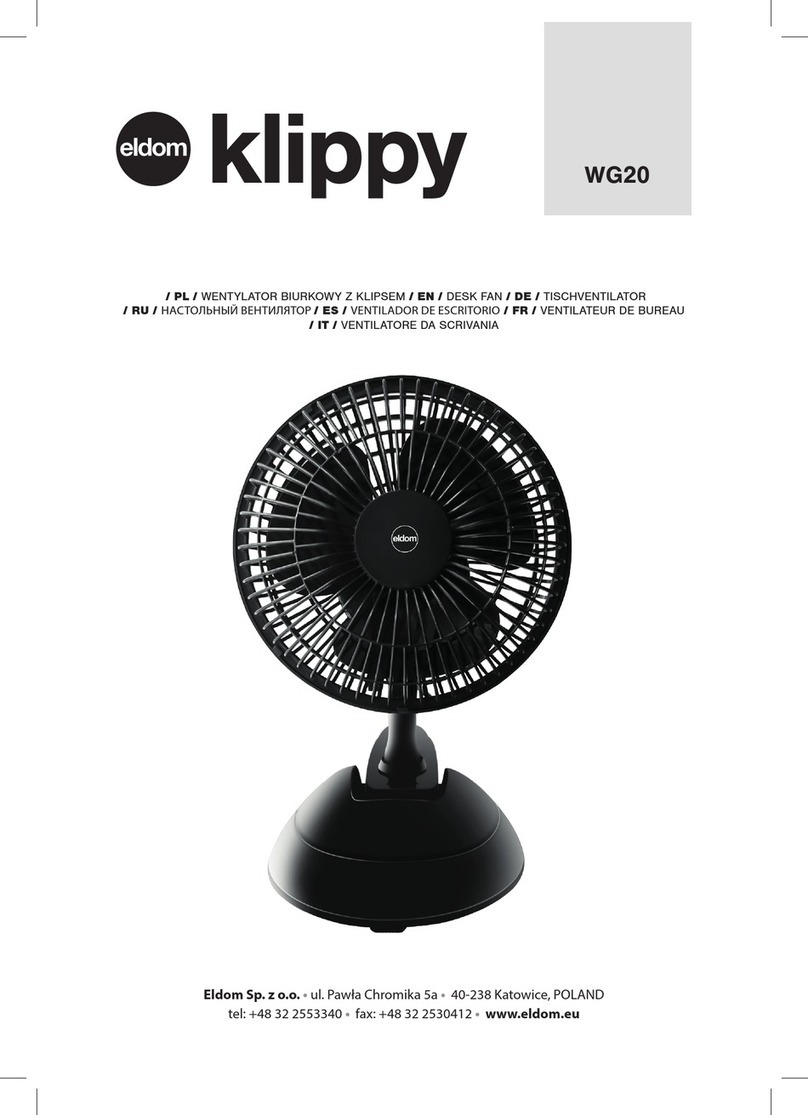 Eldom Klippy WG20 User manual