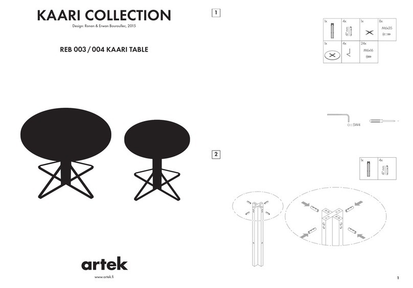 Artek KAARI REB 003 Assembly instructions