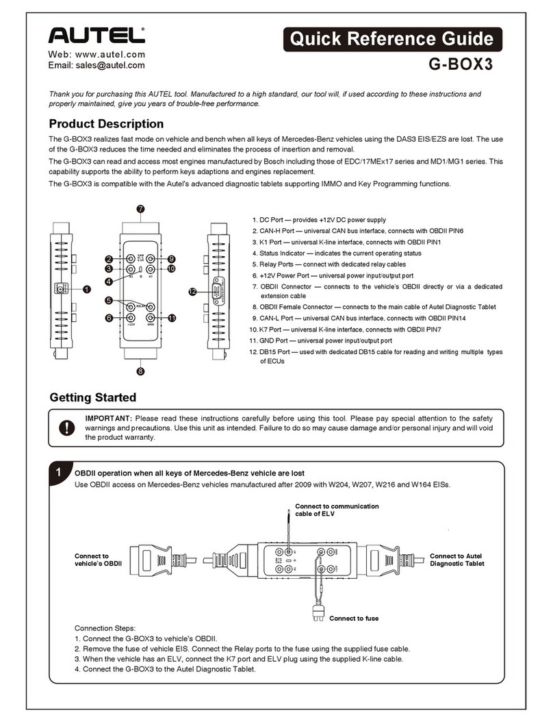 Autel G-BOX3 Quick reference guide