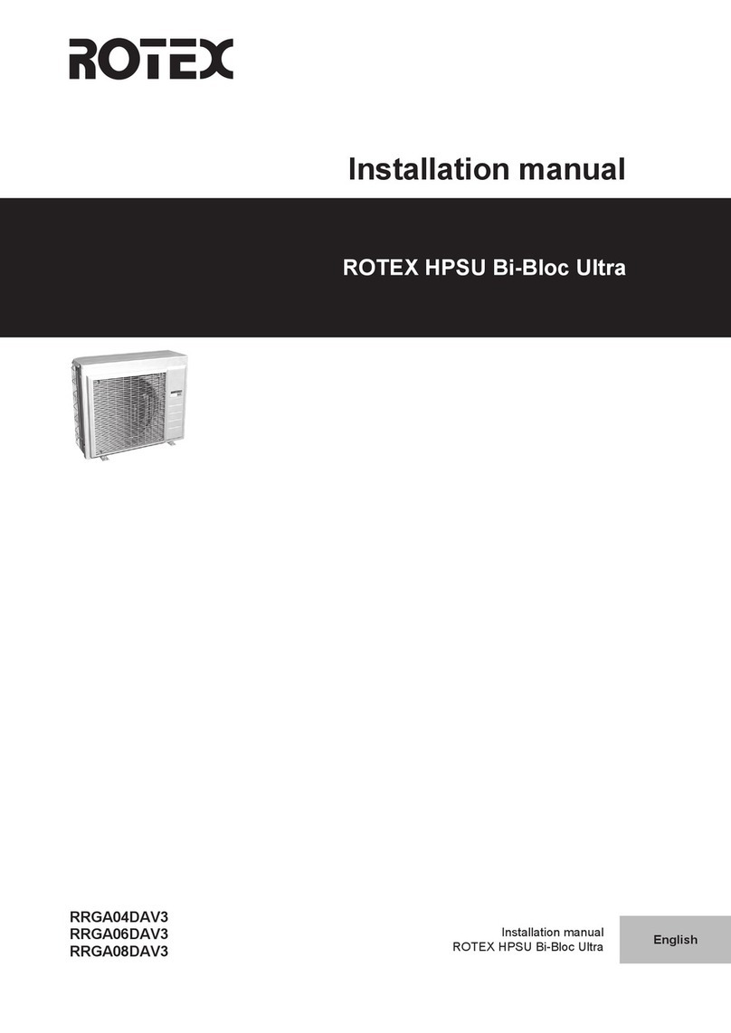 Daikin ROTEX HPSU Bi-Bloc Ultra User manual