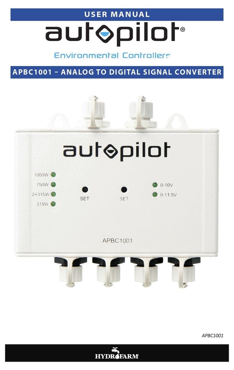 Hydrofarm autopilot APBC1001 user manual