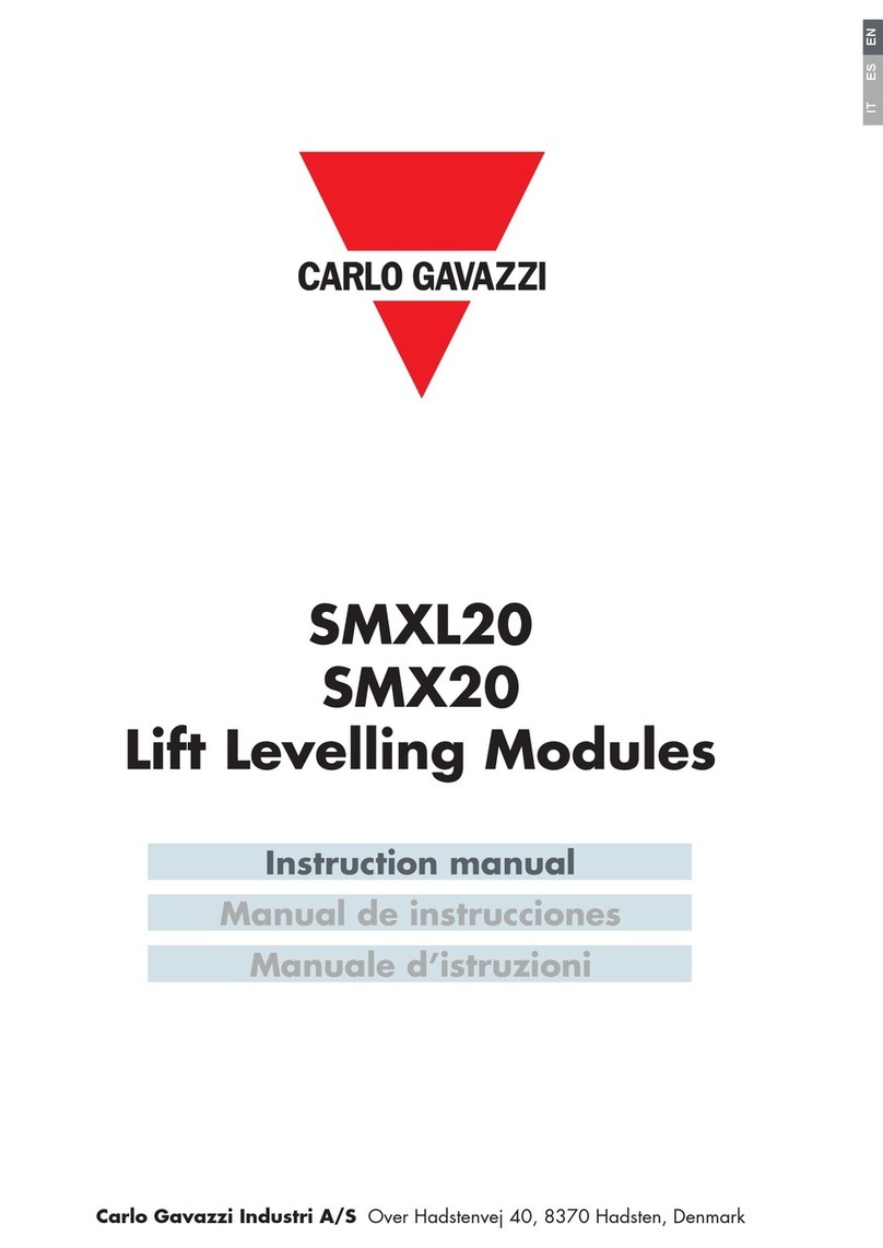 CARLO GAVAZZI SMXL20 instruction manual