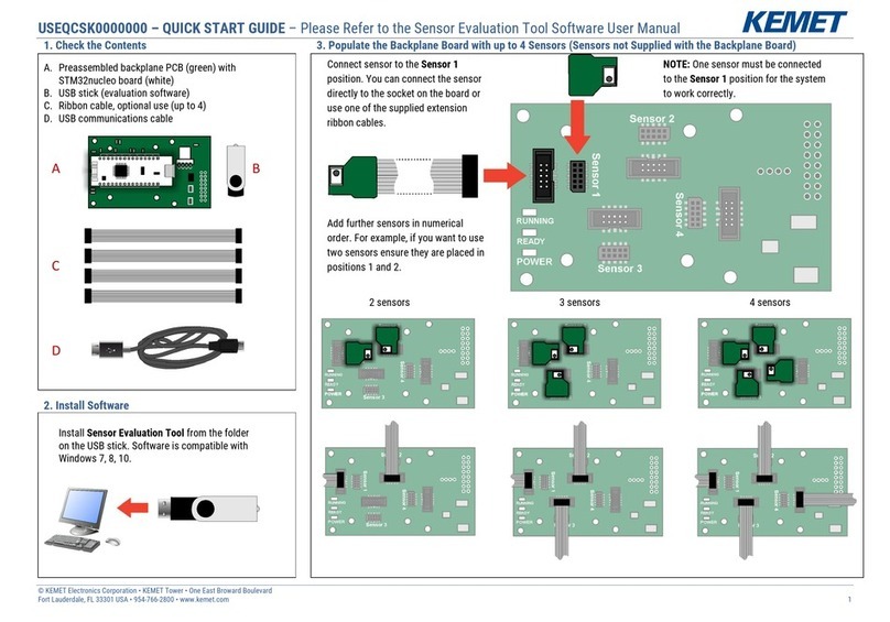 KEMET USEQCSK0000000 quick start guide