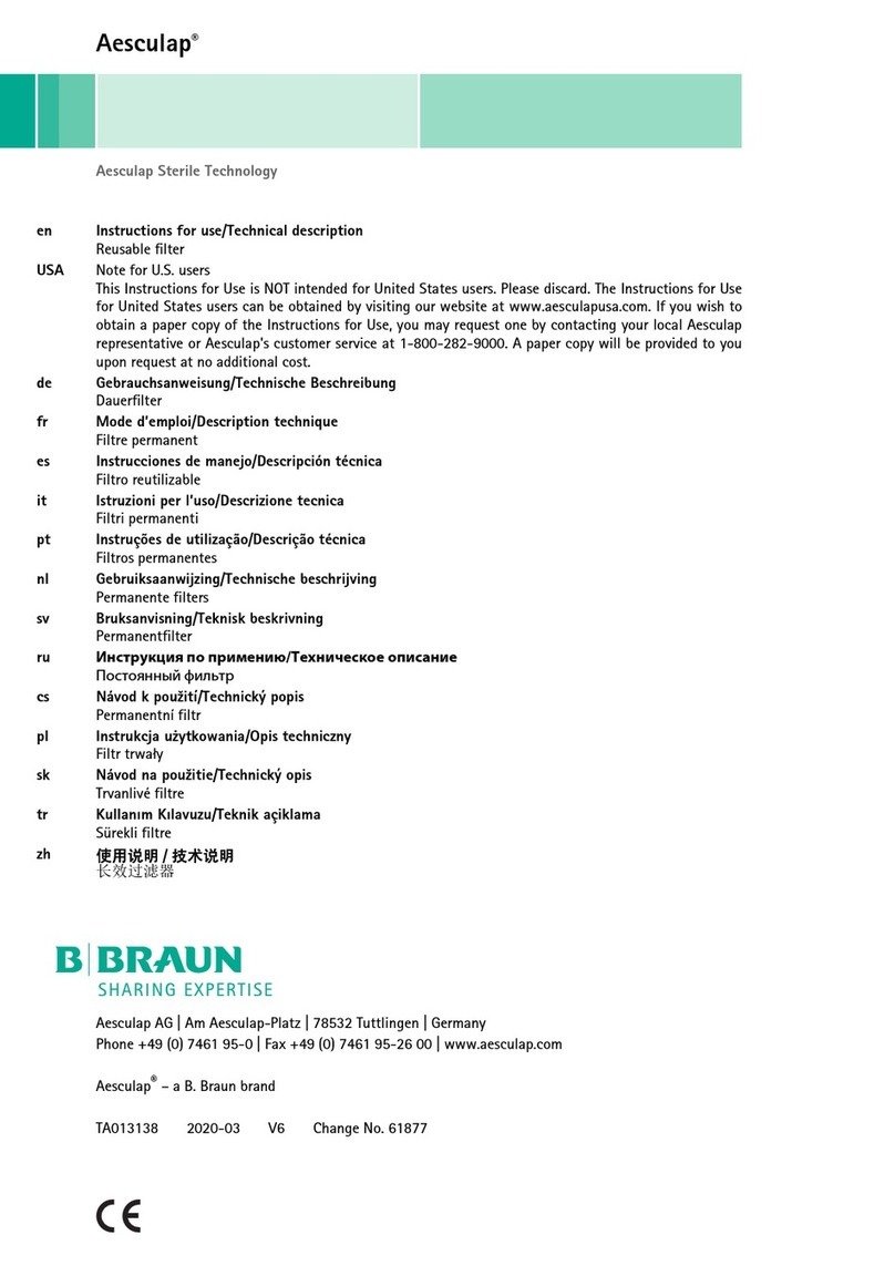 Braun Aesculap Sterile Technology Instructions for use/Technical description Braun Aesculap Sterile Technology Instructions for use/Technical description