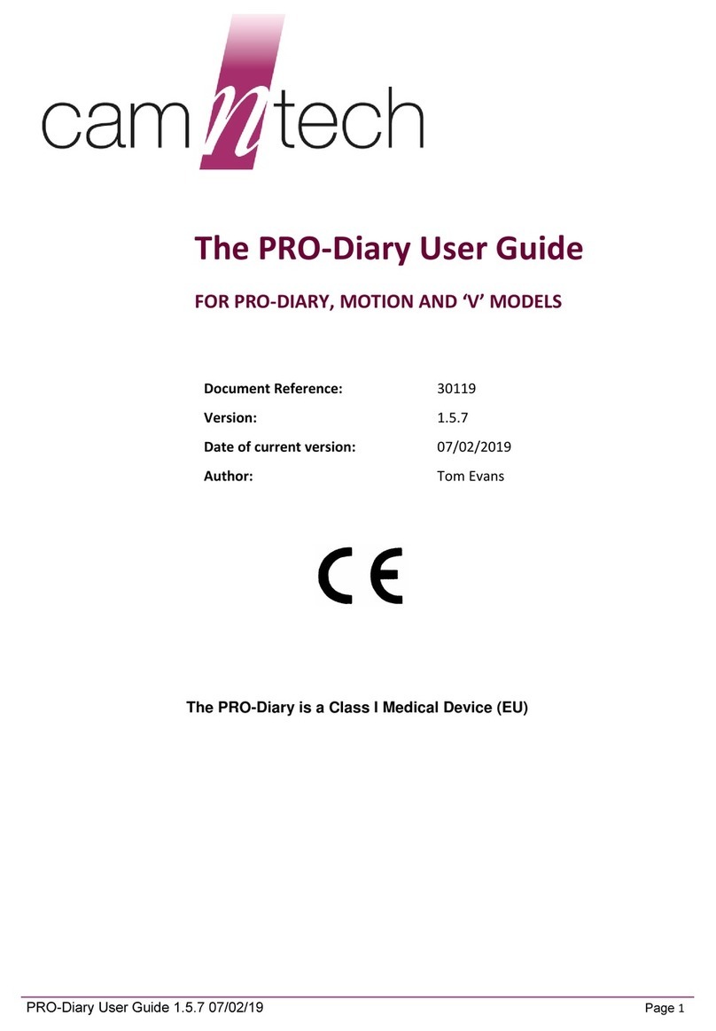 CamNtech PRO-Diary instruction manual