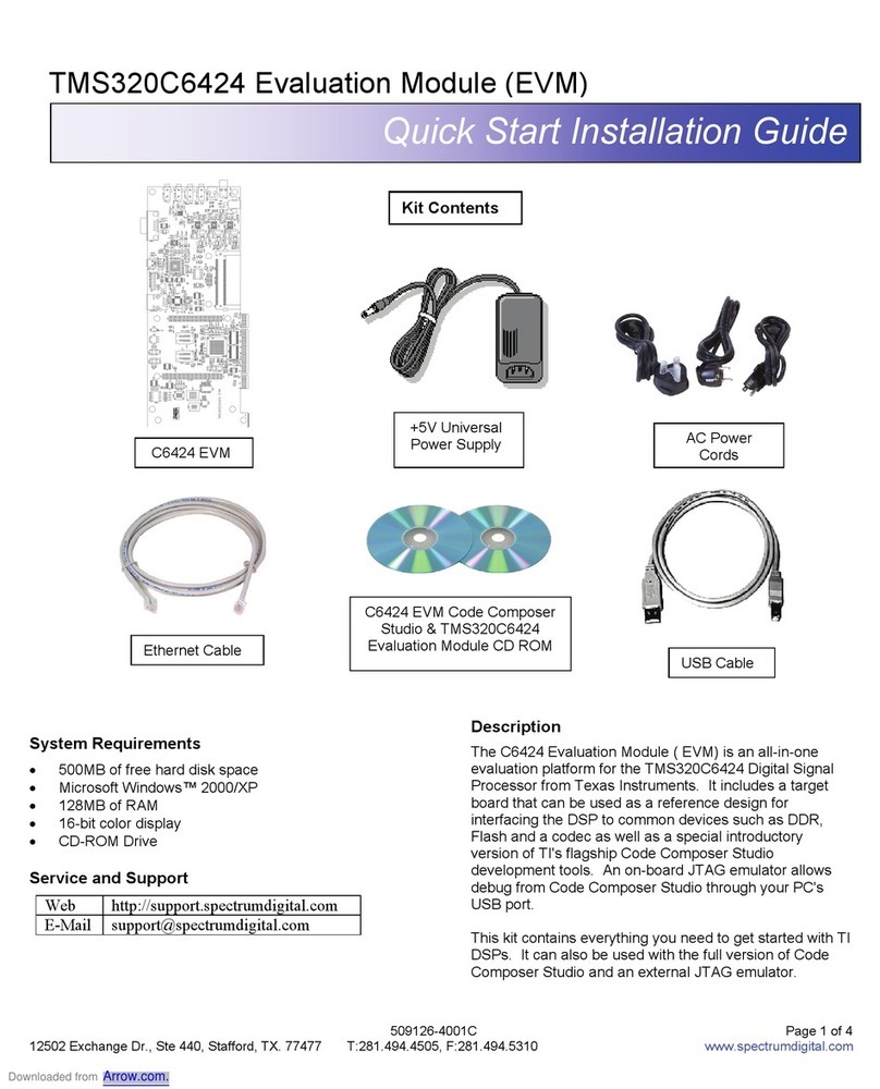 Spectrum Digital TMS320C6424 Instruction Manual