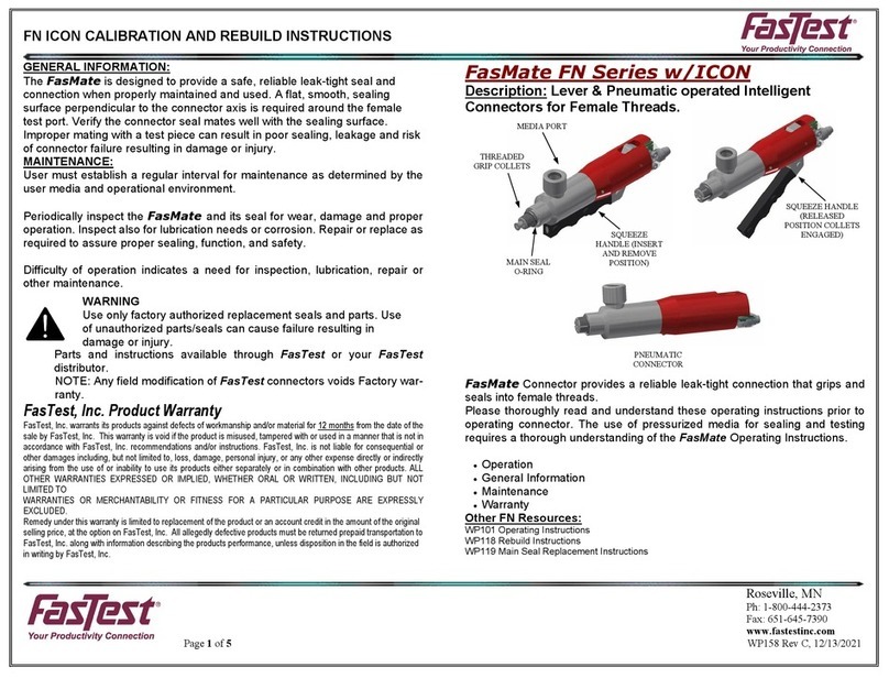 FasTest FN Series User manual