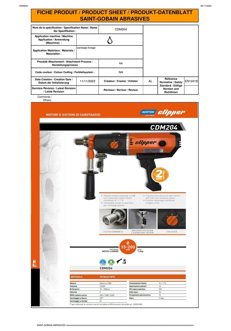 Clipper NORTON CDM 204 operating instructions