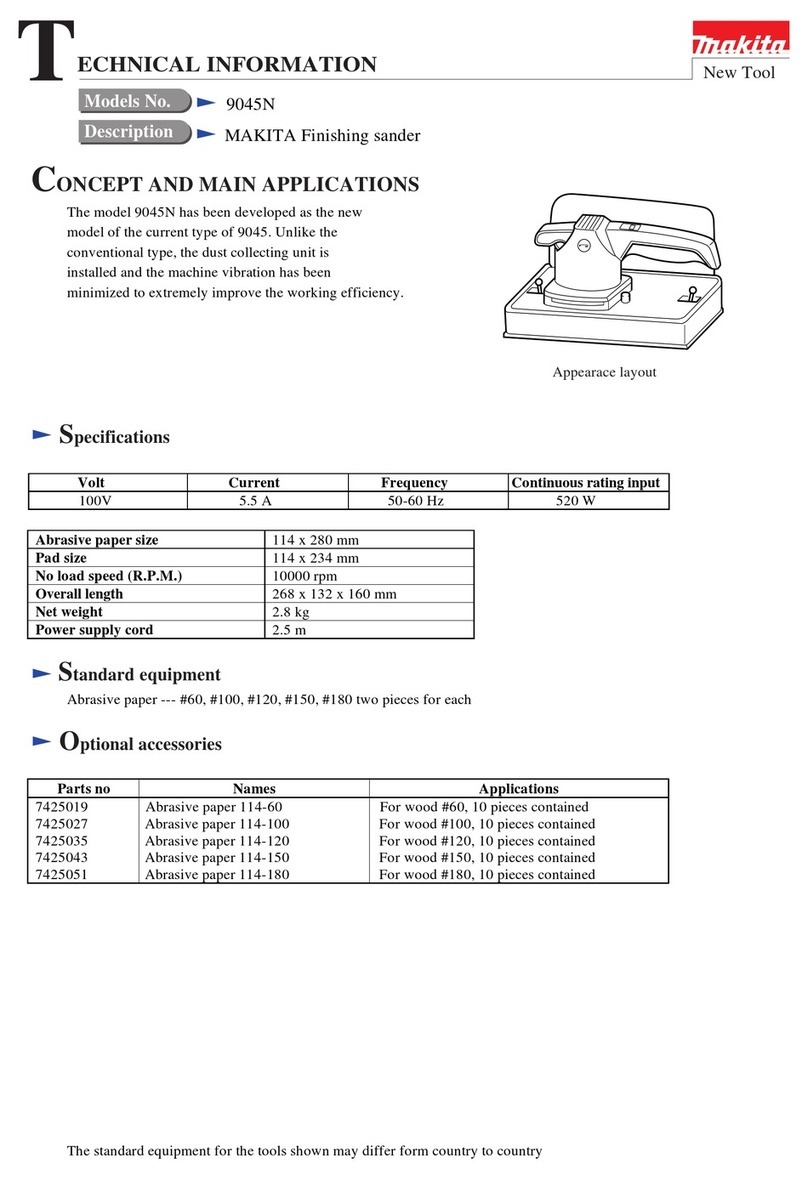 Makita 9045N technical information