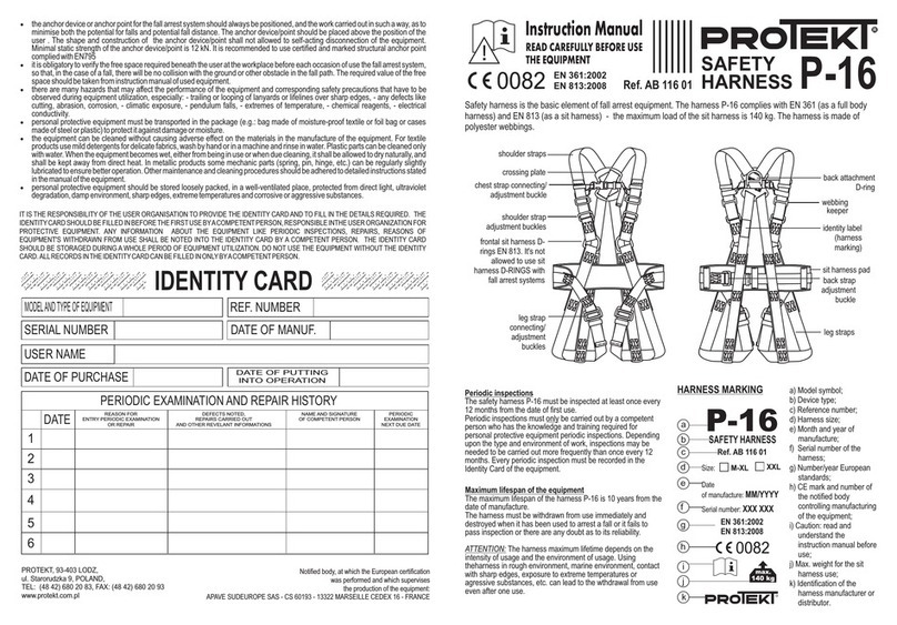 Protekt P-16 User manual