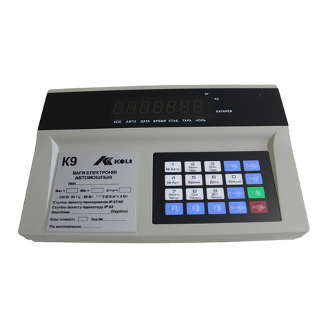 KeLi XK3118K9 Calibration manual