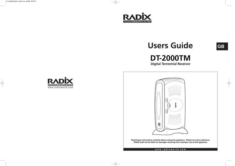 Radix DT-2000TM User manual