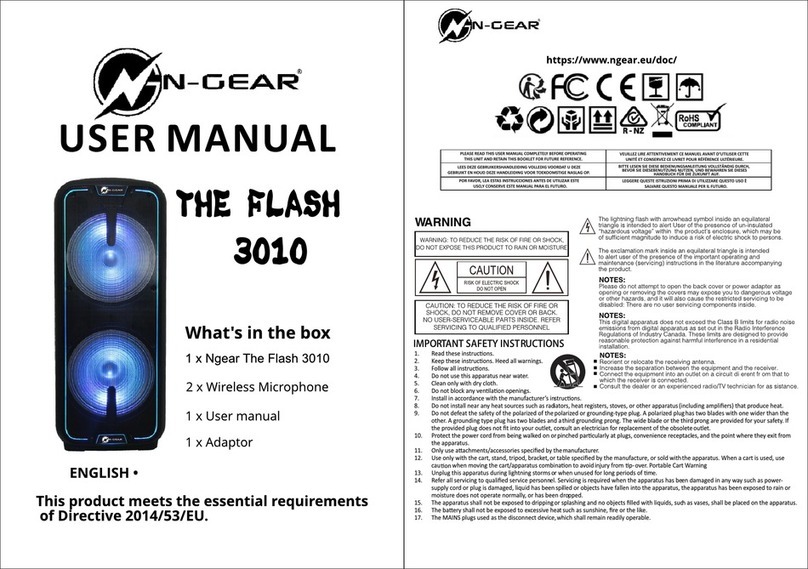 N-Gear THE FLASH 3010 user manual