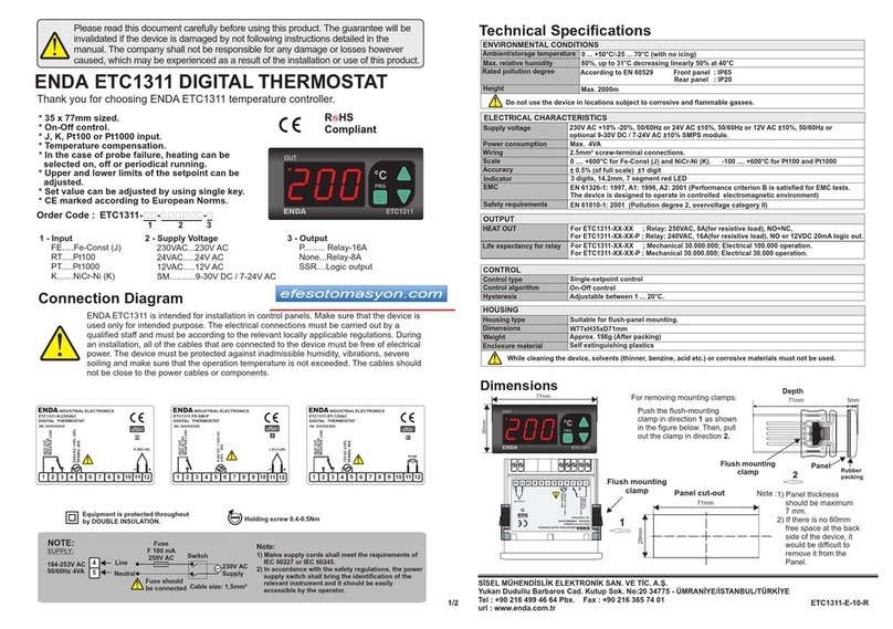 ENDA ETC1311 manual