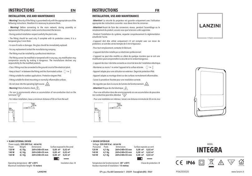 LANZINI INTEGRA instructions