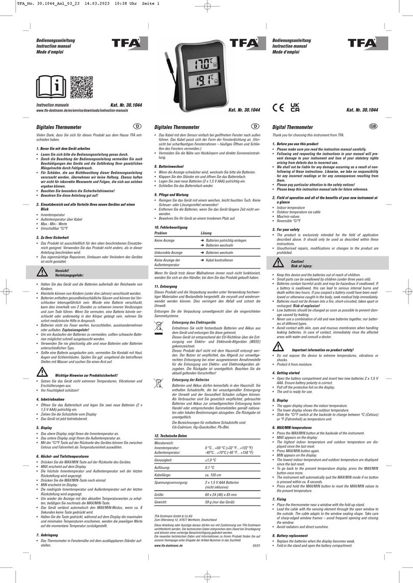 TFA 30.1044 User manual