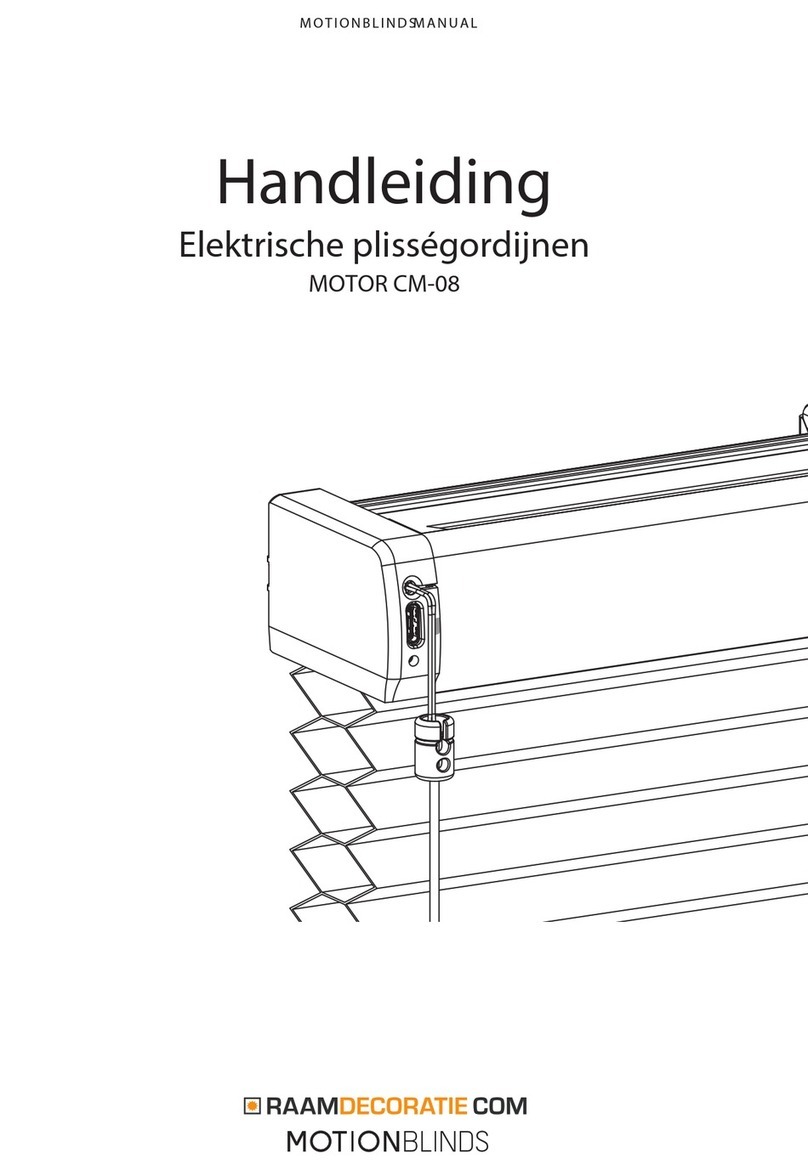MOTION BLINDS RAAMDECORATIE CM-08 User manual