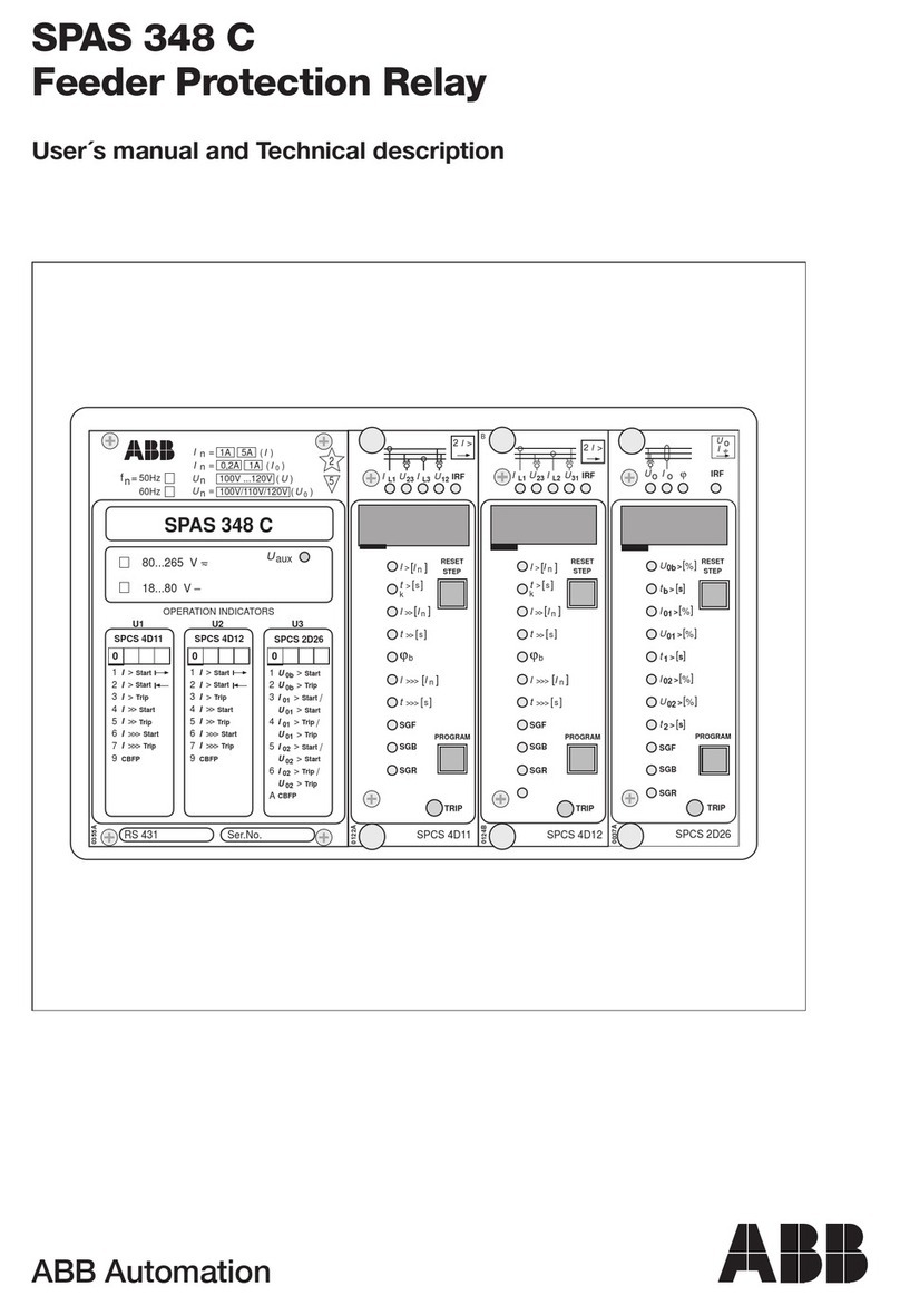 ABB SPAS 348 C User manual and technical description
