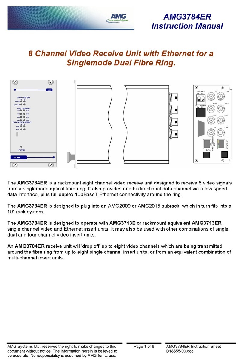 AMG AMG3784ER instruction manual