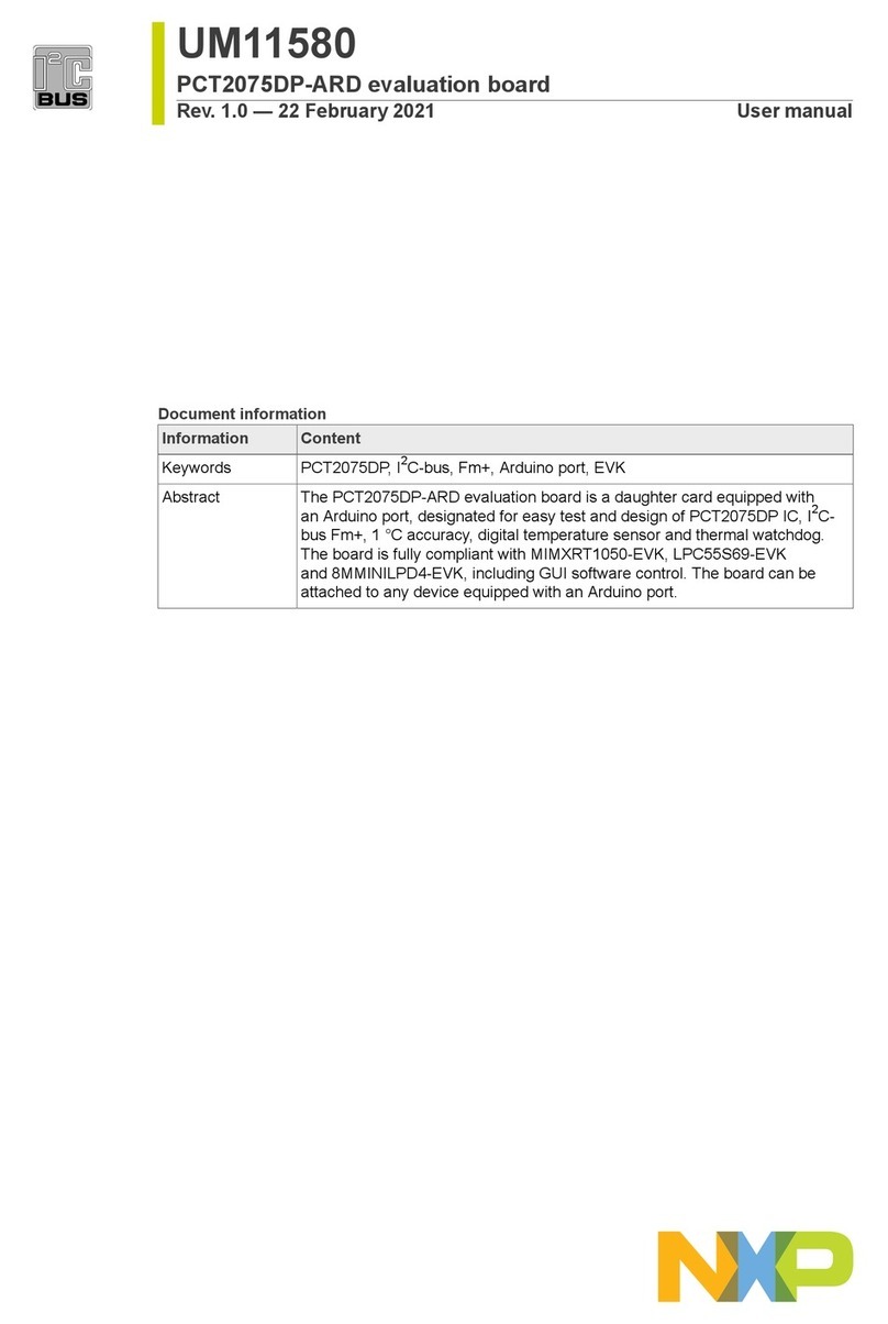 NXP Semiconductors PCT2075DP-ARD User manual