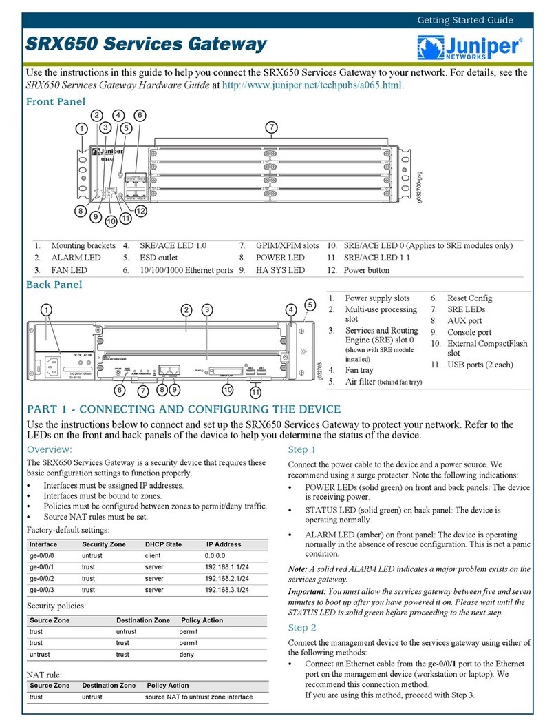 Juniper SRX650 User manual