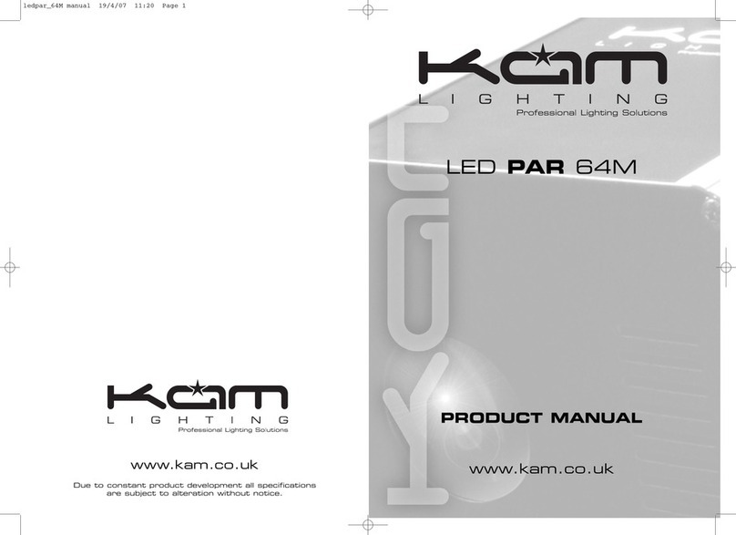 Kam Lighting LED PAR 64M product manual