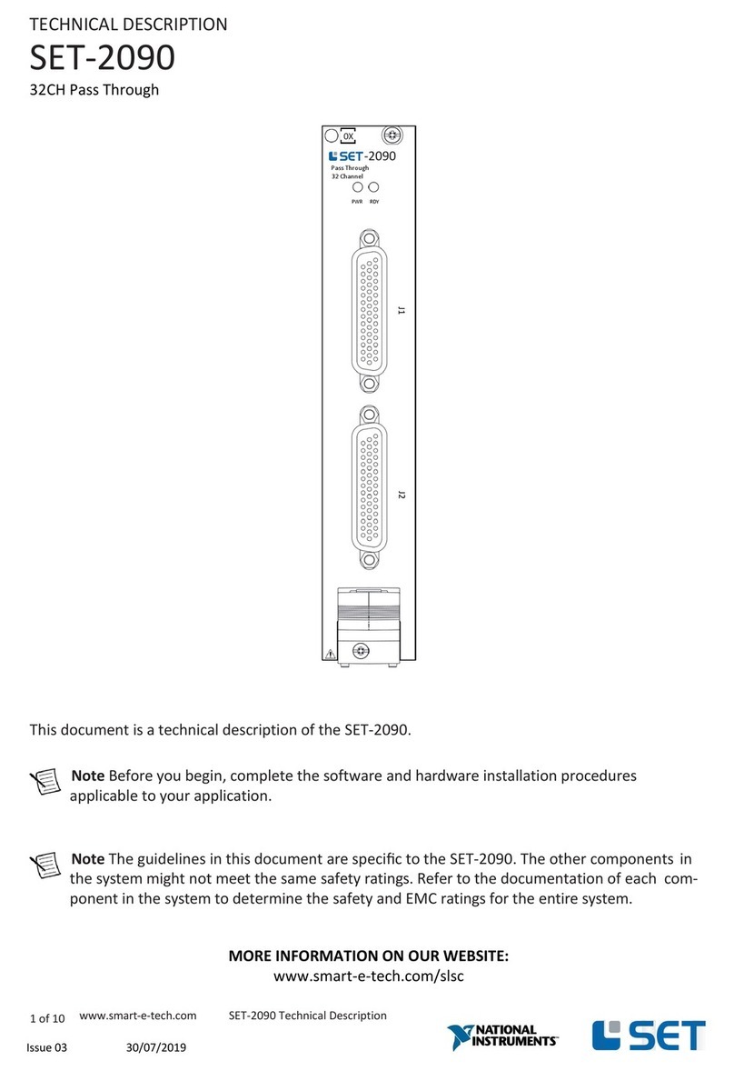 National Instruments SET-2090 Parts list manual