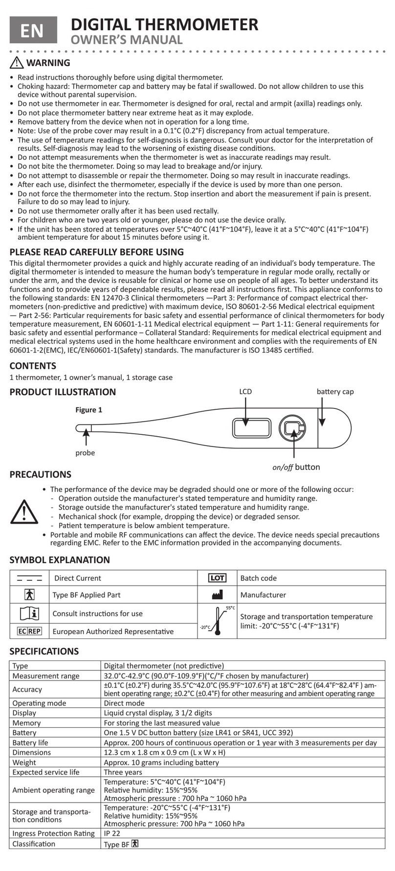 Self-Diagnostics SD-T 80 User manual