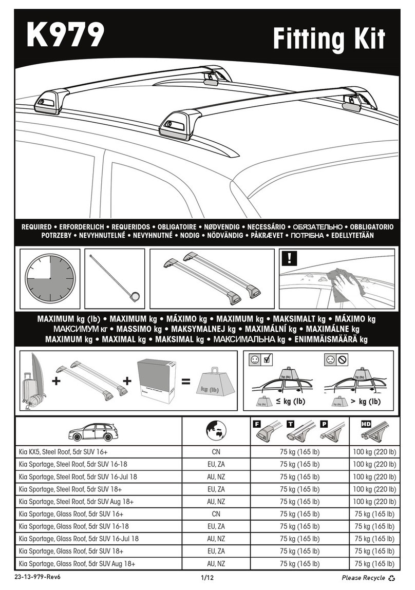Prorack K979 User manual