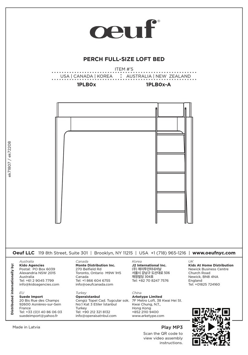Oeuf PERCH 1PLB0 Series Assembly instructions