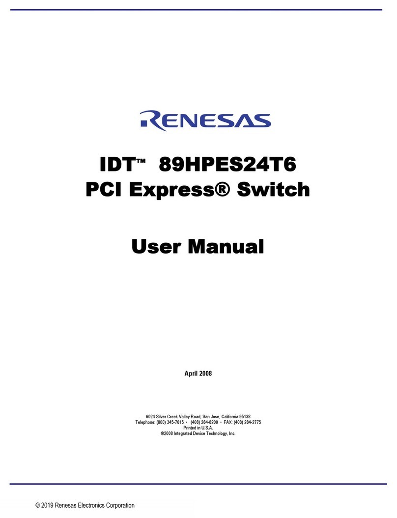 Renesas IDT 89HPES24T6 User manual