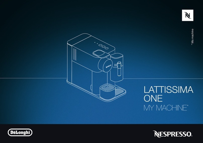 DeLonghi NESPRESSO MY MACHINE LATTISSIMA ONE user manual