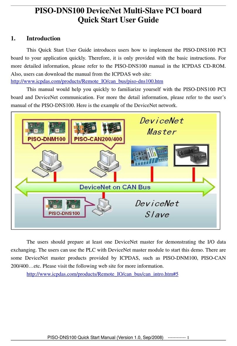 ICP DAS USA PISO-DNS100 Quick start user guide