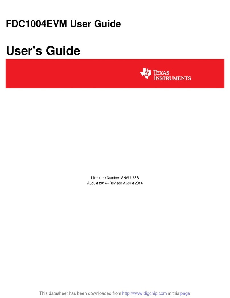 Texas Instruments FDC1004EVM User manual Texas Instruments FDC1004EVM User manual