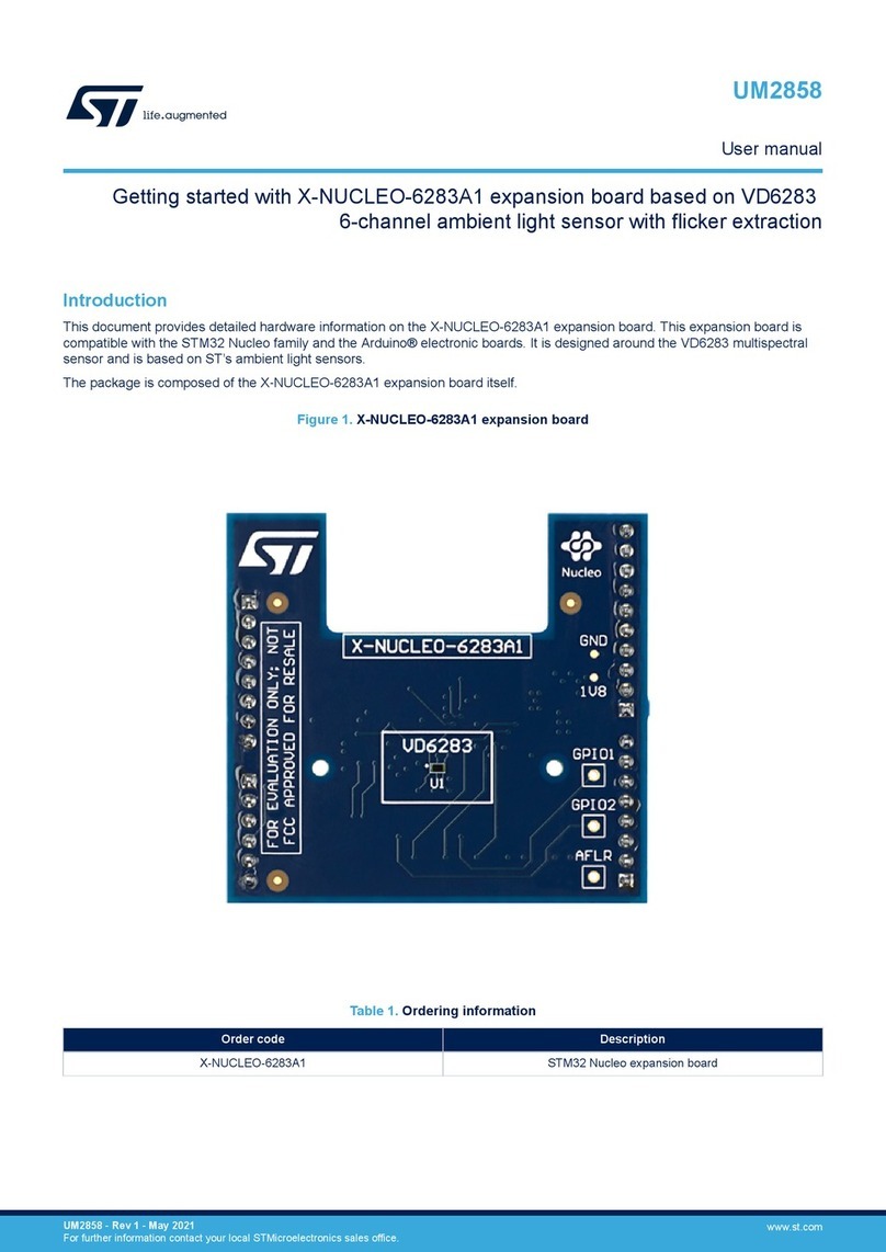 ST X-NUCLEO-6283A1 User manual