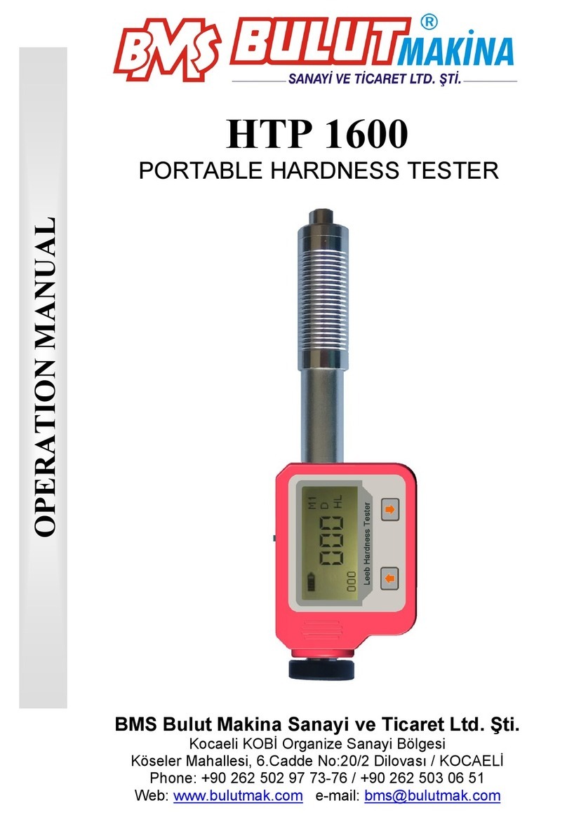 Bms Bulut Makina HTP 1600 Operation manual