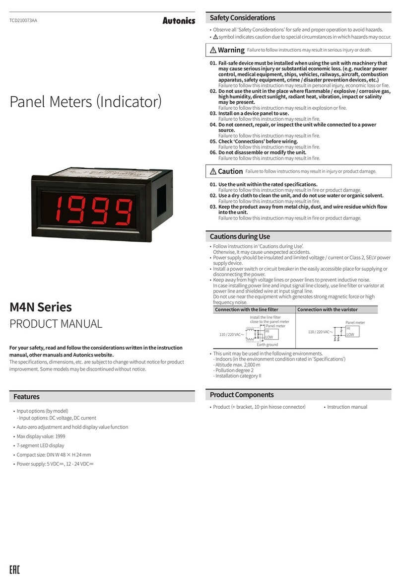 Autonics M4N Series User manual