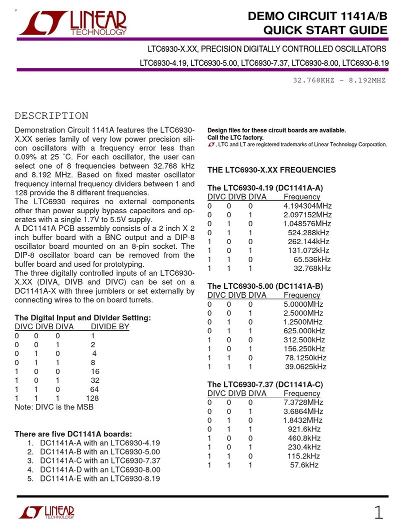 Linear Technology LTC6930 Series User manual