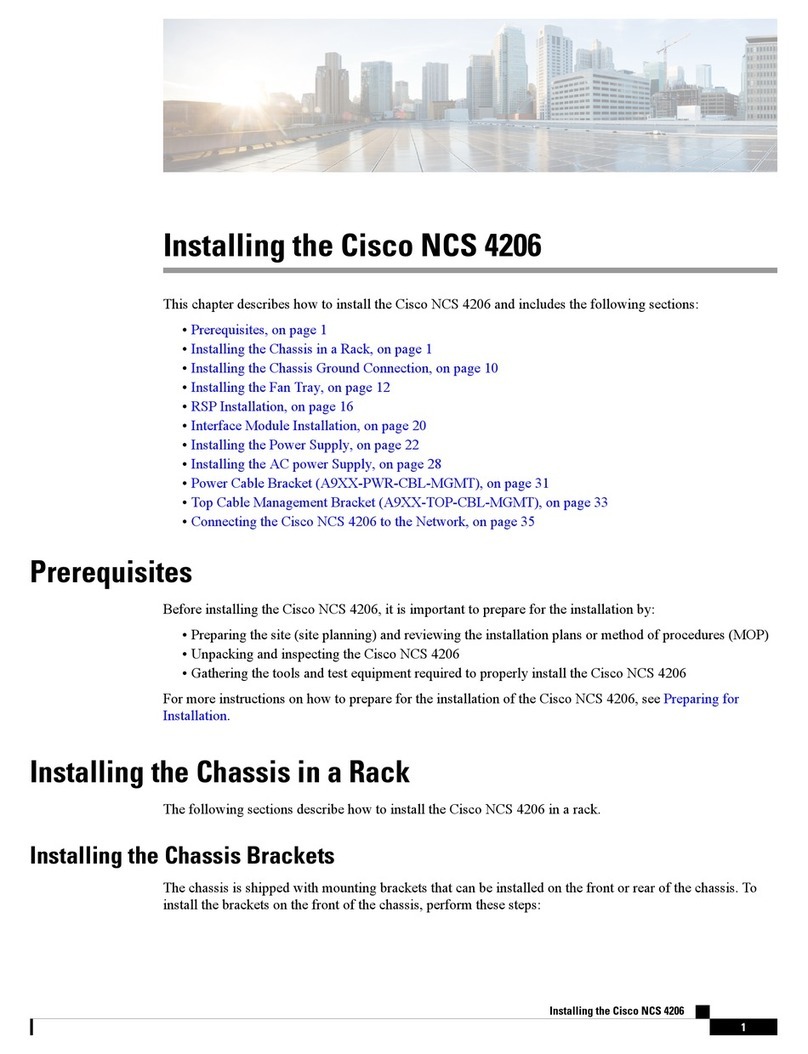 Cisco NCS 4206 Installing