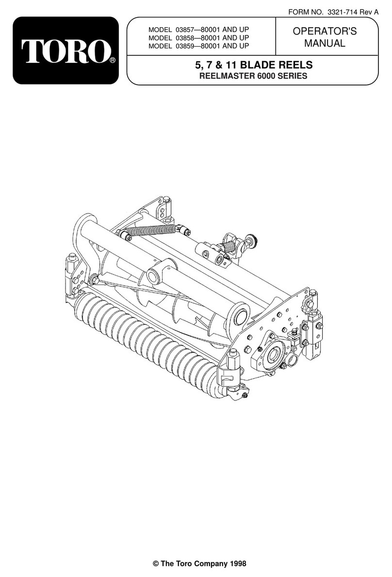 Toro REELMASTER 6000 Series Operator's manual