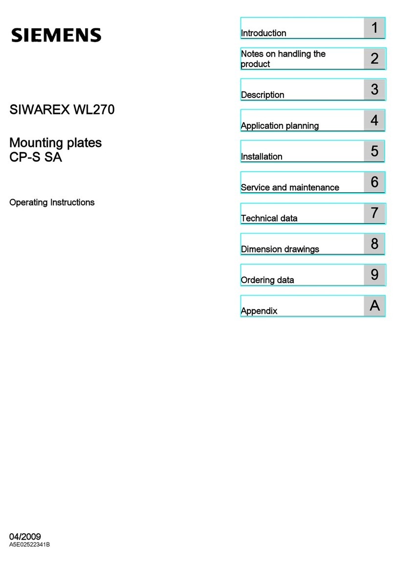 Siemens SIWAREX WL270 CP-S SA operating instructions