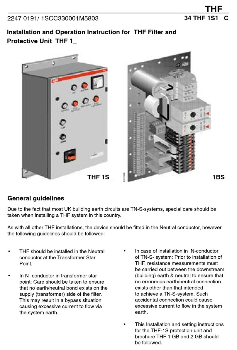 ABB THF Series Installation and operation instruction