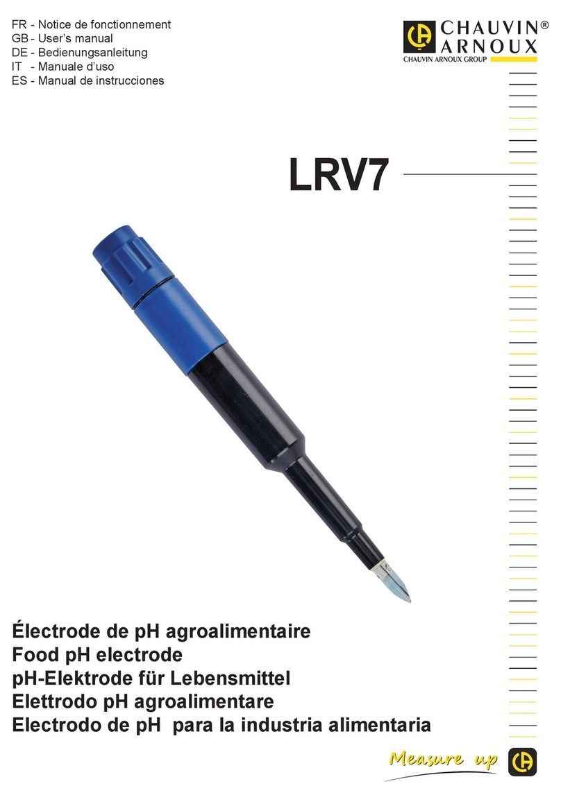 Chauvin Arnoux LRV7 User manual