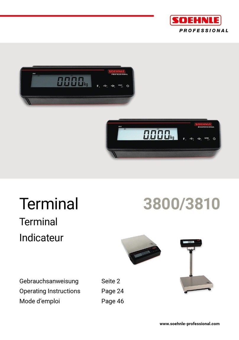 Soehnle 3800 operating instructions