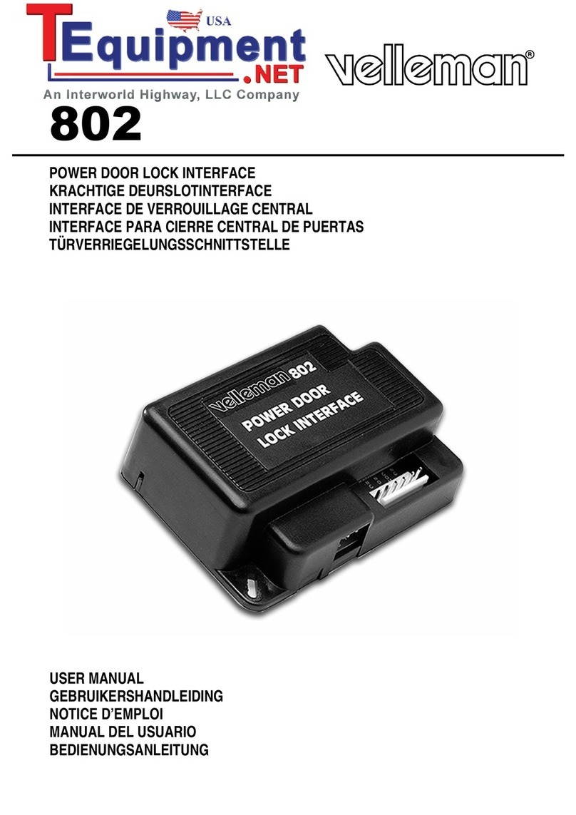 Velleman 802 User manual Velleman 802 User manual